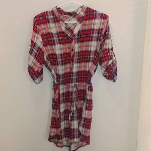 Compliments Ladies Comfy Plaid Dress